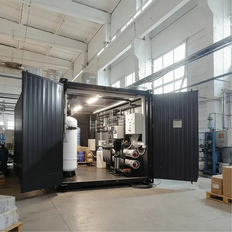 Emergency water container unit view 1