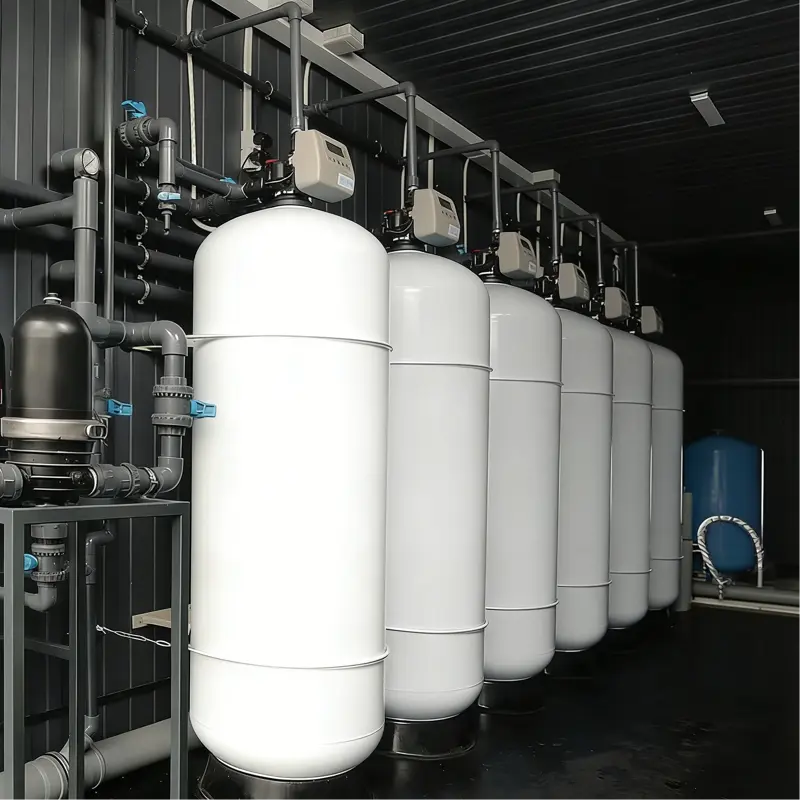 Emergency water container unit view 2