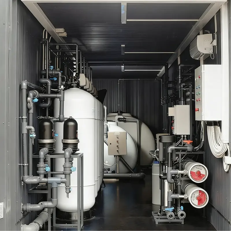 Emergency water container unit view 3