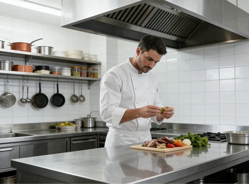 Restaurant service with treated local water