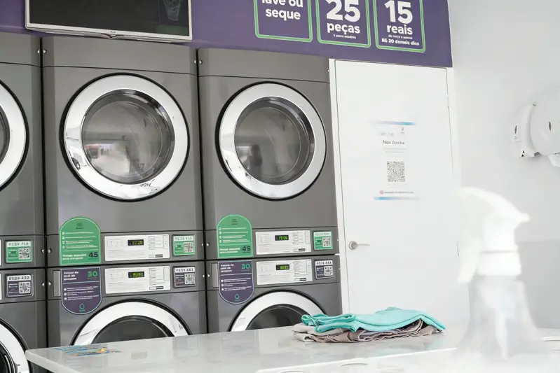 Laundry operation with water treatment focus