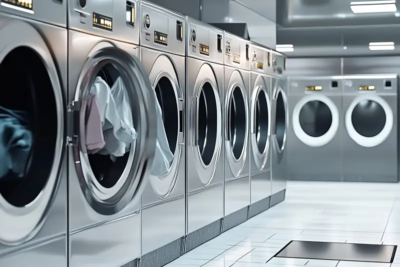 Laundry water treatment advantages infographic